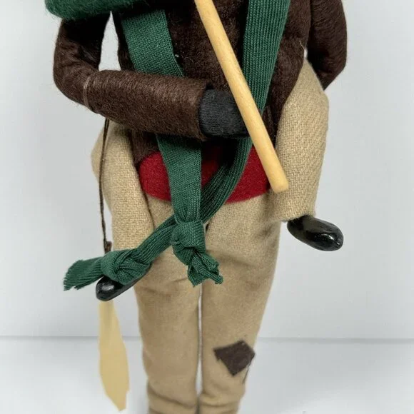 Byers Choice Bob Cratchit & Tiny Tim First Edition 1990 Green Brown Coats Beige - Picture 4 of 13